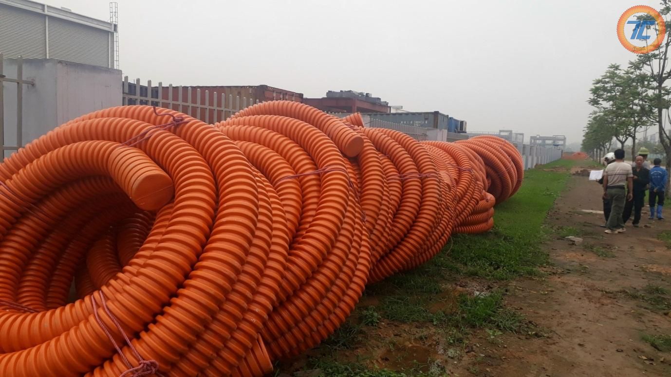 ống nhựa xoắn HDPE của Thành Công được sử dụng trong dự án khu dân cư An Thuận, huyện Long Thành, tỉnh Đồng Nai