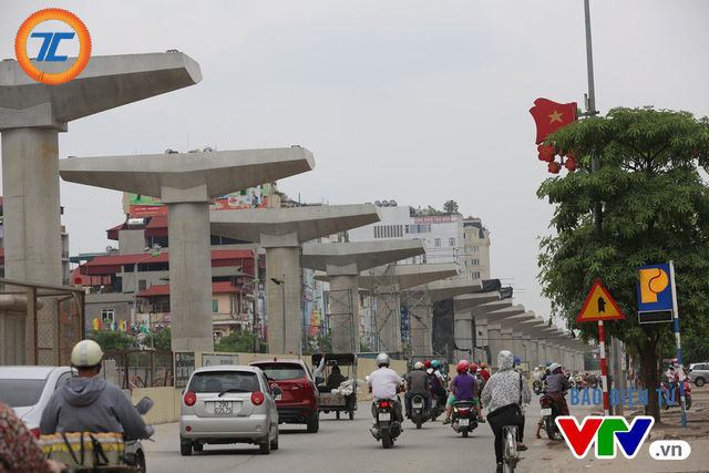 Một phần của dự án tuyến đường sắt đô thị đoạn Nhổn – ga Hà Nội