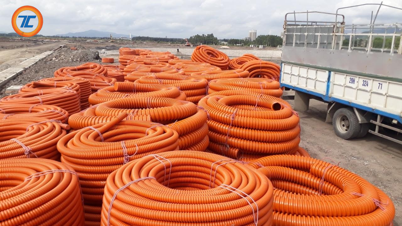  ống nhựa xoắn HDPE chất lượng dành cho phương pháp lắp đặt cáp điện lực đi ngầm trong đất